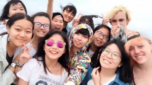 Rhianna, Outbound to Taiwan, 2016-2017.  My Taiwanese friends and I went on a graduation trip.